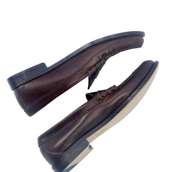 J. Crew Classic Camden Penny Leather Loafers Shoes Round Toe Brown Size 8 NWOB - Picture 9 of 11